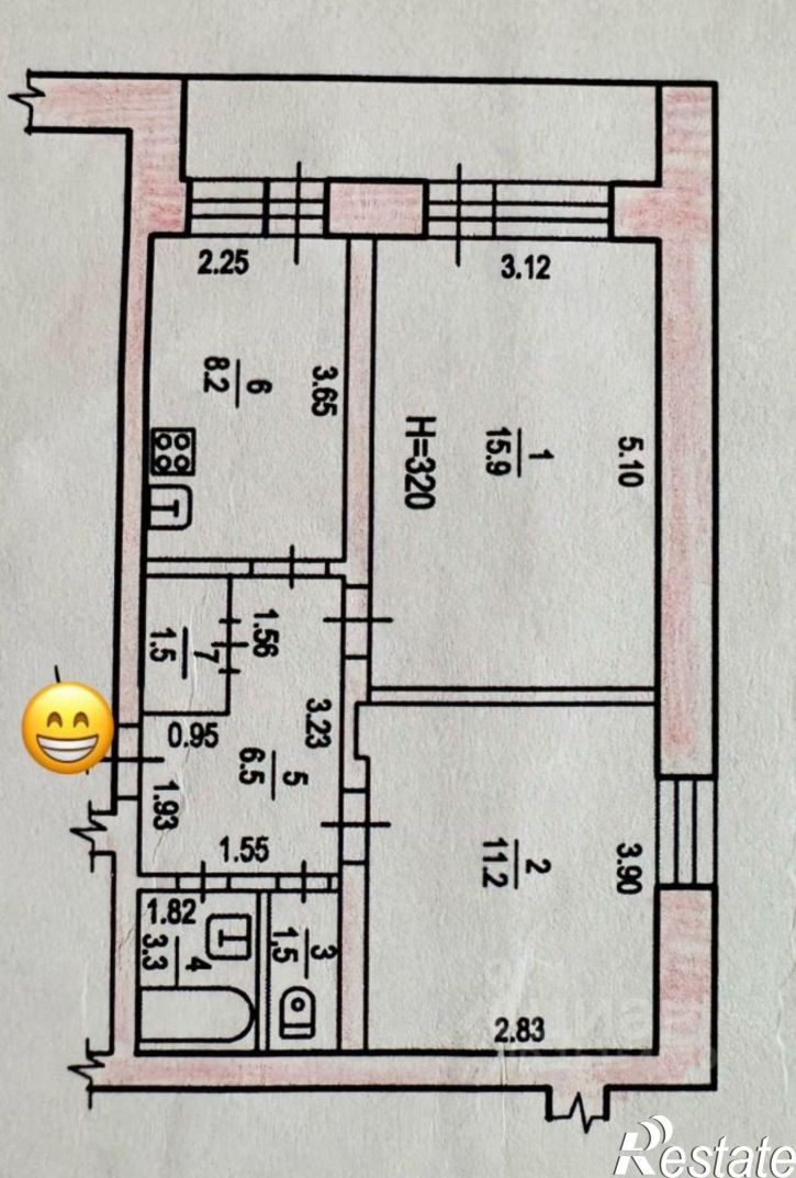 2-комн квартира Озёрная улица, 2,  д. 2