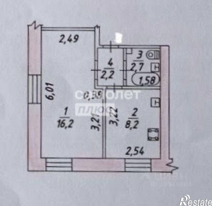 1-комн квартира ул Мельничная, 29,  д. 29