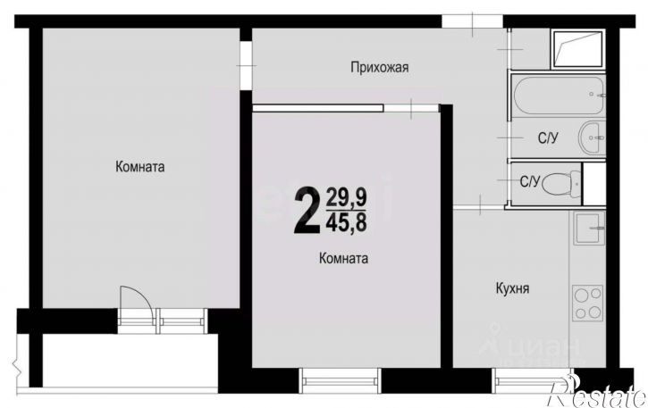 2-комн квартира ул Ломоносова, 10,  д. 10