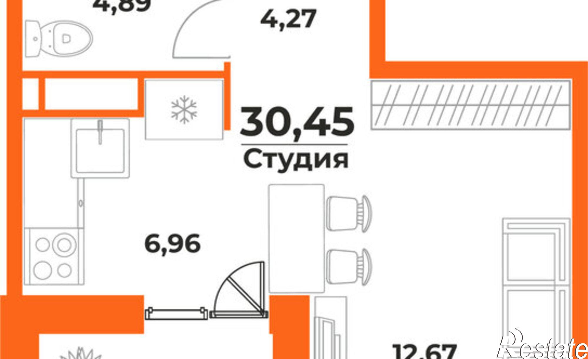 Купить квартиру за 5 057 520 рублей на Брянский переулок, 4/1