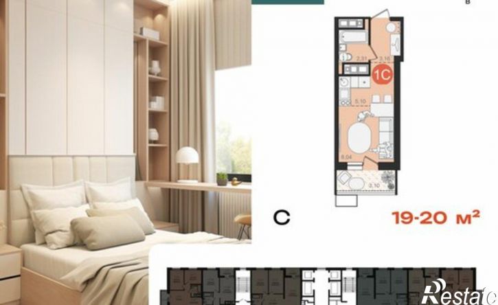 1-комн квартира в новом доме улица Декабристов, 36,  д. 36