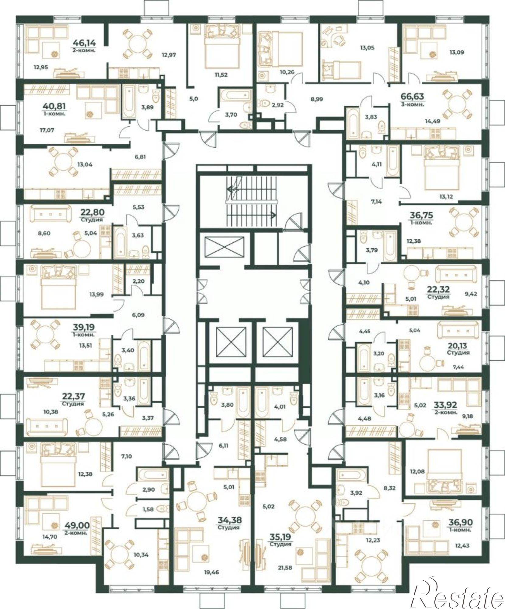 Купить квартиру за 5 516 240 рублей на улица Рокоссовского, 44/2
