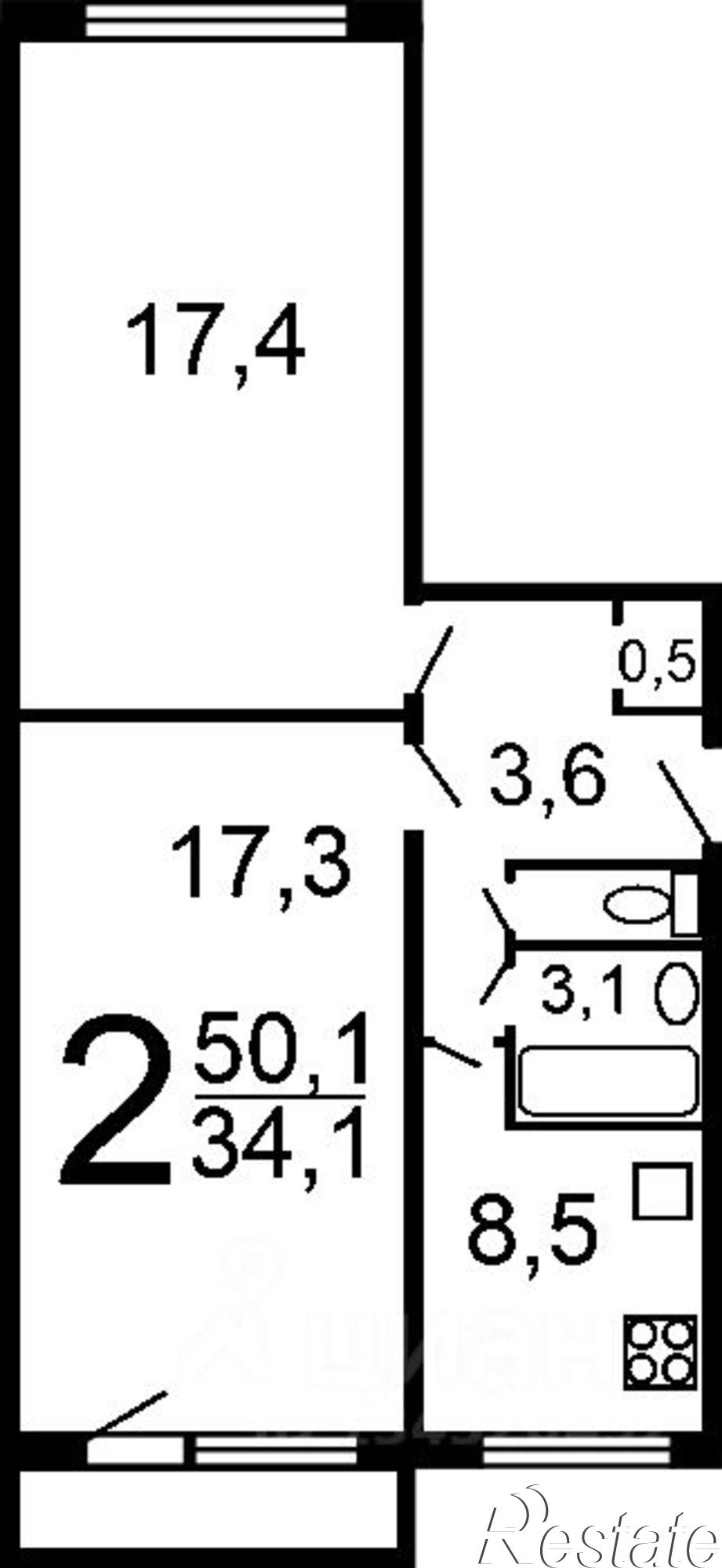 Сдать квартиру за 43 000 рублей на улица Шеронова, 50
