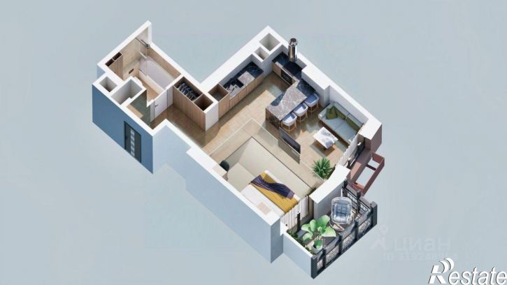 1-комн квартира в новом доме Советская улица, 35,  д. 35