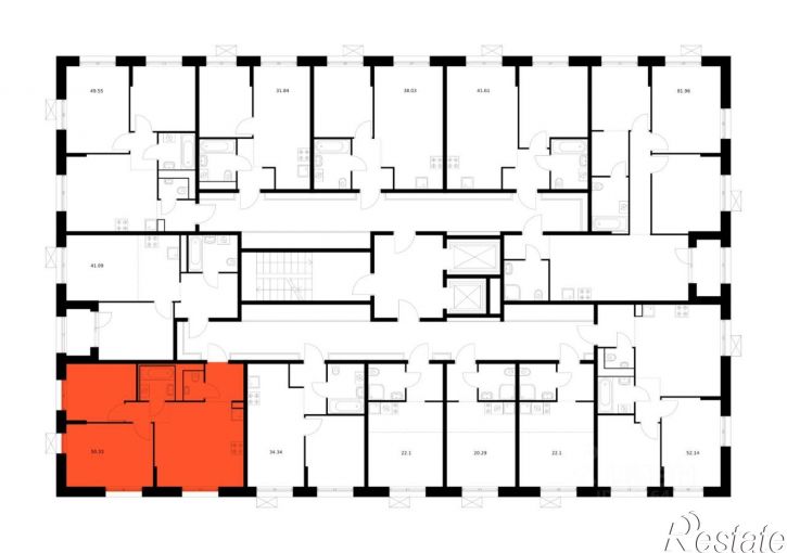 2-комн квартира в новом доме Брянский переулок, 3 к12,  д. 3 к12