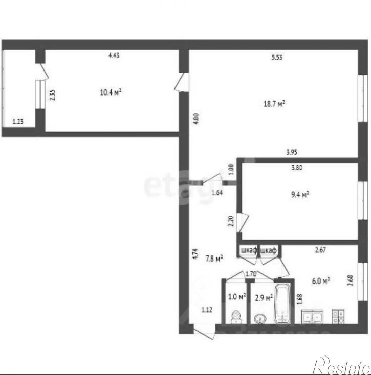 3-комн квартира улица Демьяна Бедного, 23,  д. 23