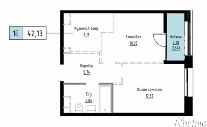 1-комн квартира в новом доме Азовский переулок, 7,  д. 7