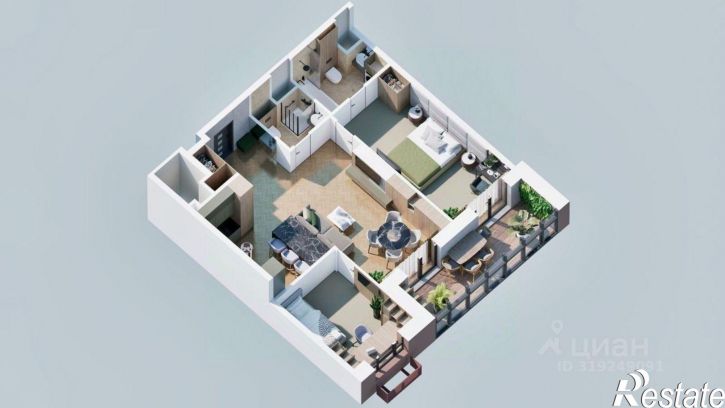 2-комн квартира в новом доме ул Советская, 35,  д. 35