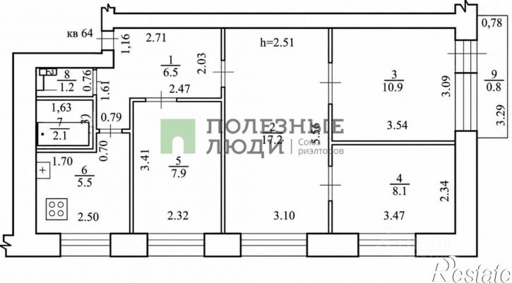 4-комн квартира Облачный пер, 70,  д. 70
