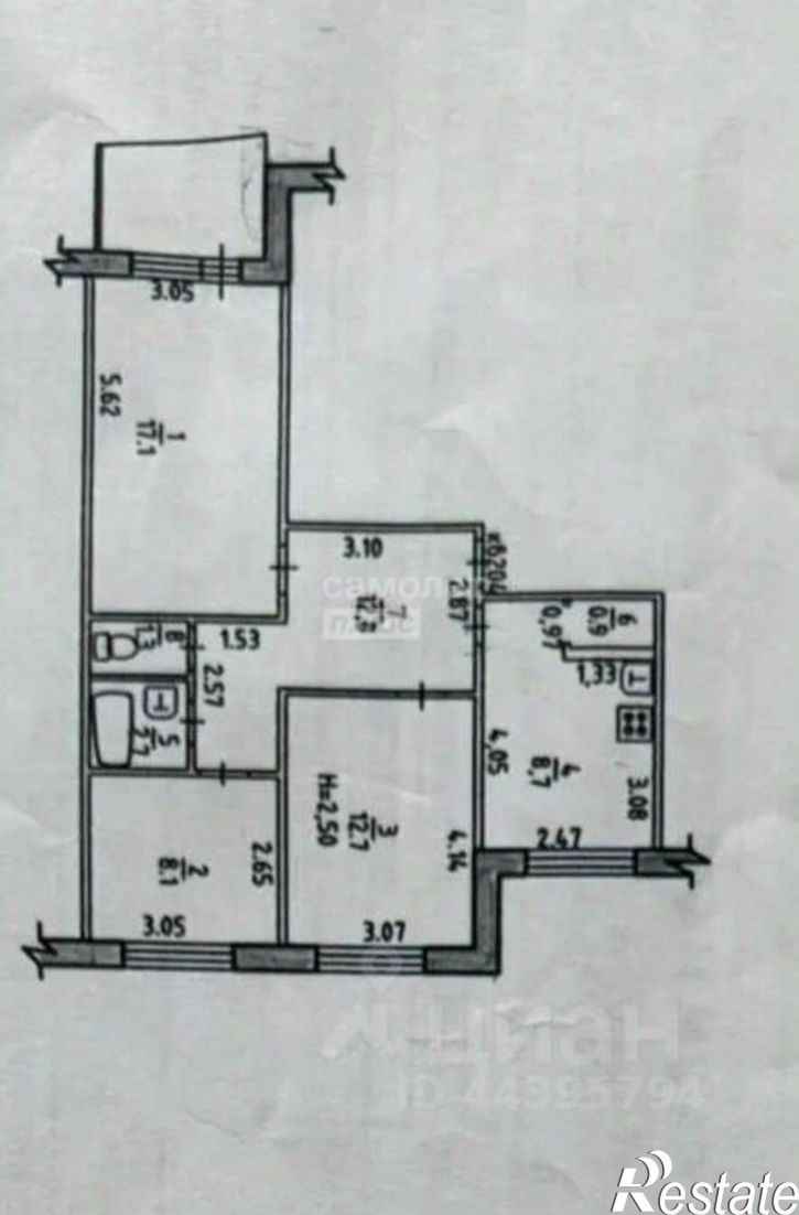3-комн квартира ул Фрунзе, 34,  д. 34