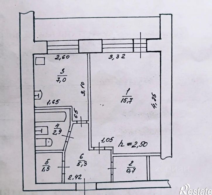 1-комн квартира ул Серышева, 16,  д. 16