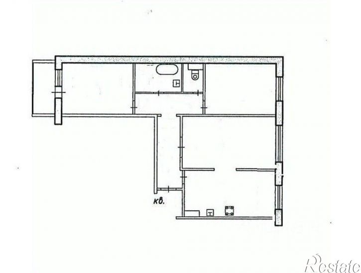 3-комн квартира ул Груднова, 1 2,  д. 1 2,  к. 2