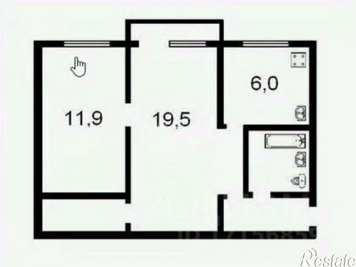 2-комн квартира ул Краснореченская, 9,  д. 9