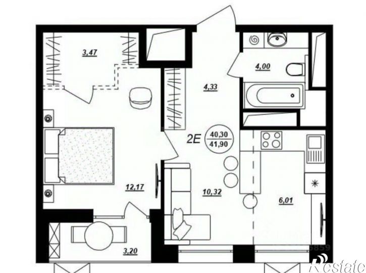 2-комн квартира в новом доме ул Демьяна Бедного, 21А,  д. 21А