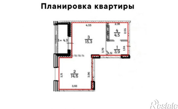 1-комн квартира ул Солженицына, 4,  д. 4