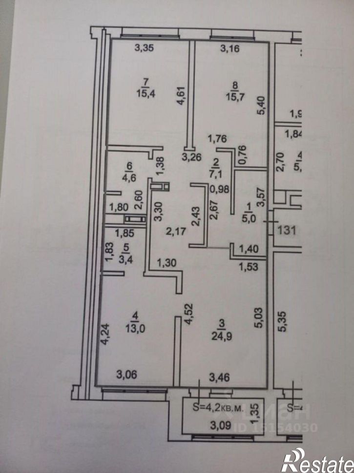3-комн квартира Амурский б-р, 31Б,  д. 31Б