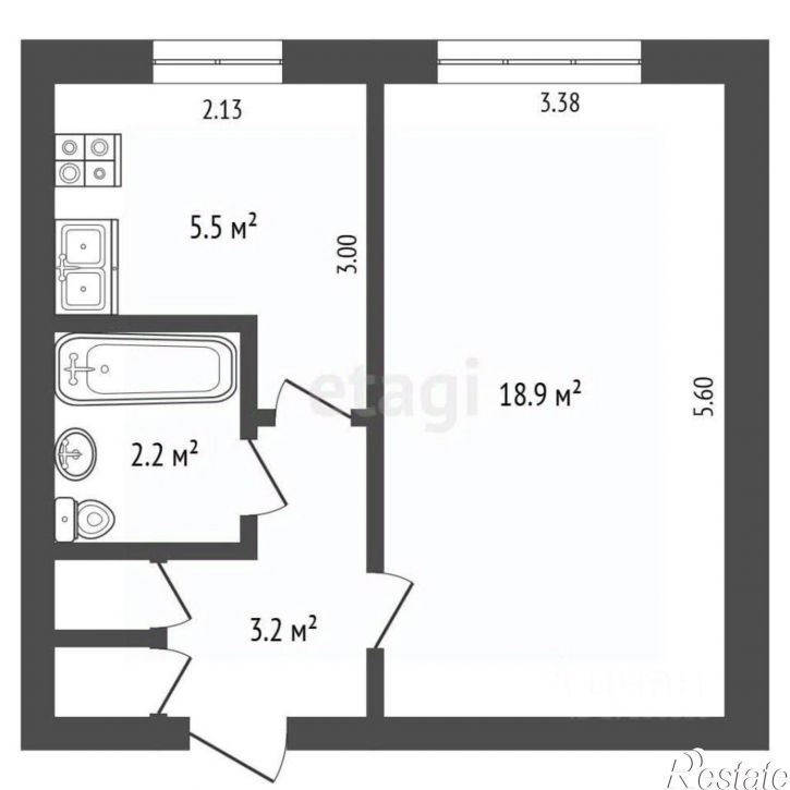1-комн квартира ул Иртышская, 11,  д. 11