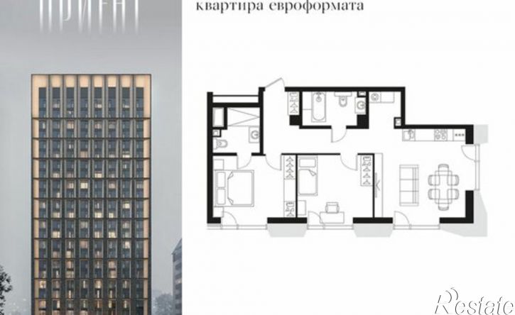 3-комн квартира в новом доме ул Истомина, 9,  д. 9
