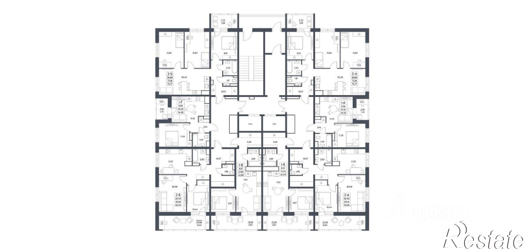 Купить квартиру за 16 374 600 рублей на пер Смены, 10