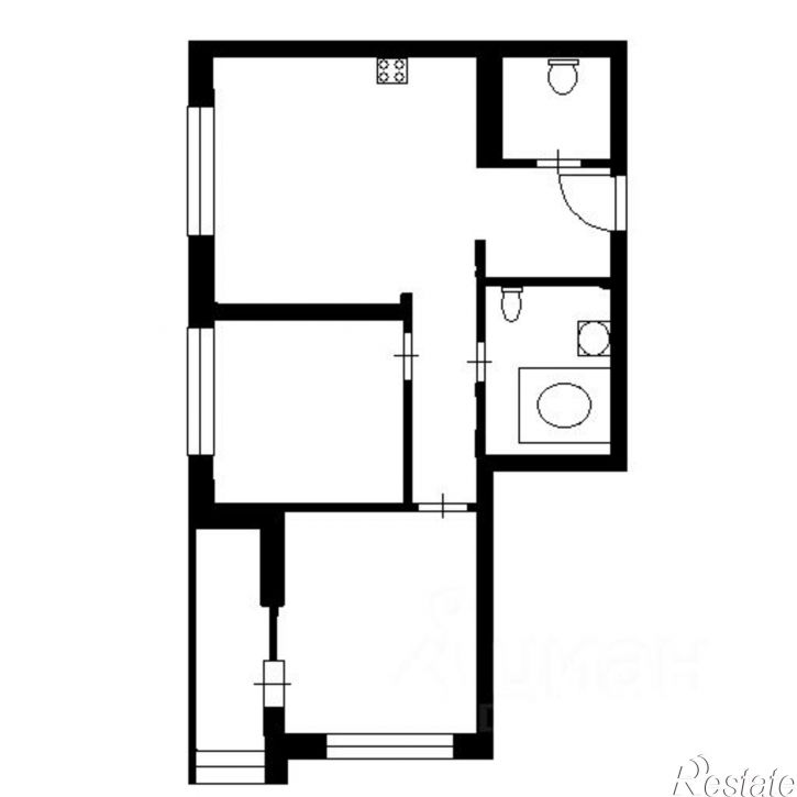 2-комн квартира ул Лермонтова, 34,  д. 34