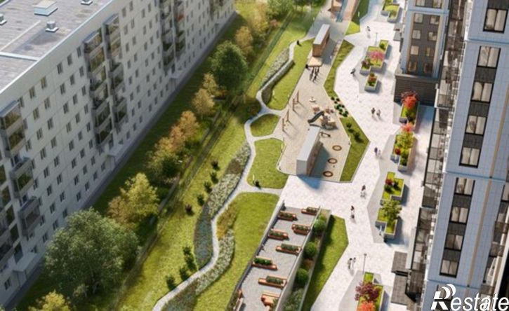 2-комн квартира в новом доме ул Блюхера, 1а,  д. 1а