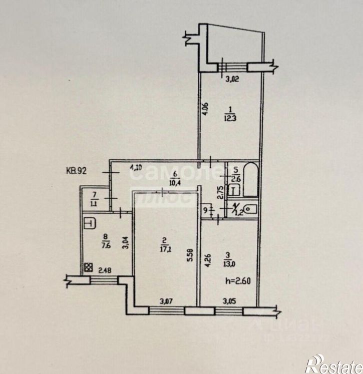 3-комн квартира ул Панфиловцев, 16,  д. 16