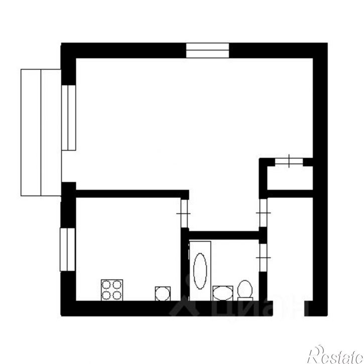 1-комн квартира ул Гамарника, 80а,  д. 80а