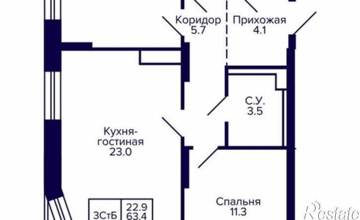 3-комн квартира в новом доме ул Карла Маркса, 96/1,  д. 96/1