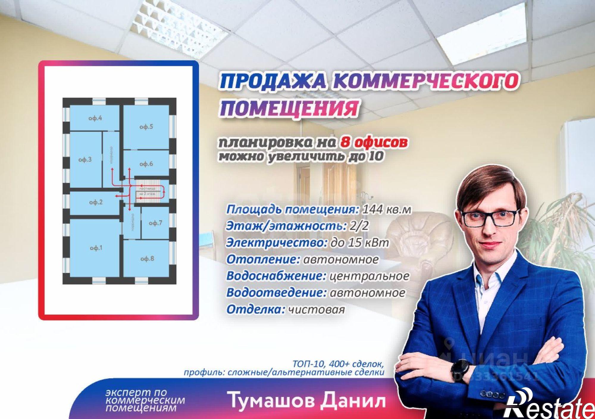 Купить офис, помещение под офис за 6 499 010 рублей на Гаражный пер, 22