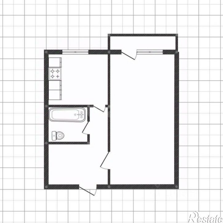 1-комн квартира ул Аэродромная, 15,  д. 15