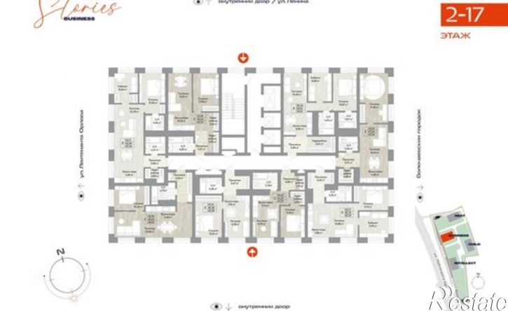 2-комн квартира в новом доме жилой комплекс Сторис