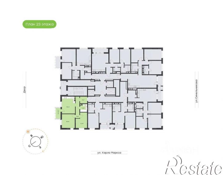 2-комн квартира в новом доме улица Кулибина, 1/2,  д. 1/2