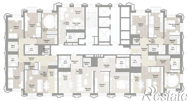 3-комн квартира в новом доме улица Нагишкина, 5/2,  д. 5/2