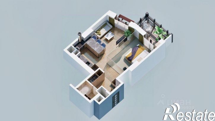 1-комн квартира в новом доме Советская улица, 35,  д. 35