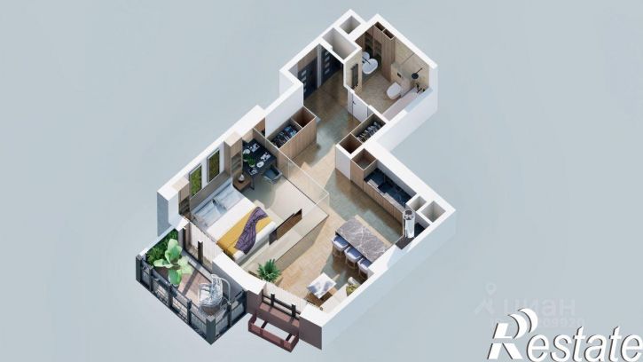1-комн квартира в новом доме Советская улица, 35,  д. 35