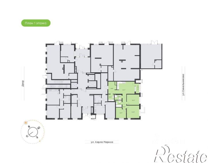 3-комн квартира в новом доме улица Кулибина, 1/2,  д. 1/2