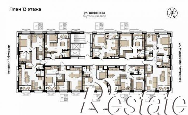 1-комн квартира в новом доме Волочаевская улица, 156 с1,  д. 156 с1