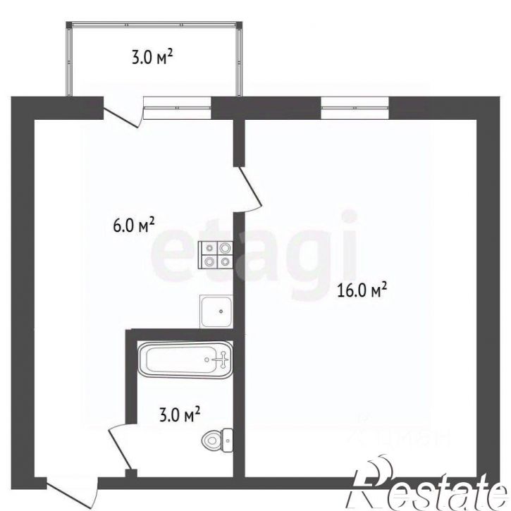 1-комн квартира Ясный переулок, 1,  д. 1