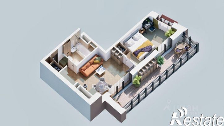 1-комн квартира в новом доме Советская улица, 35,  д. 35