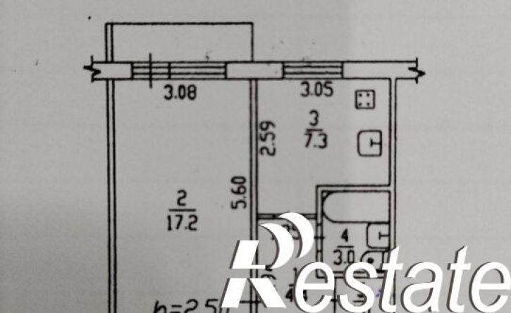 1-комн квартира улица Уборевича, 58А,  д. 58А
