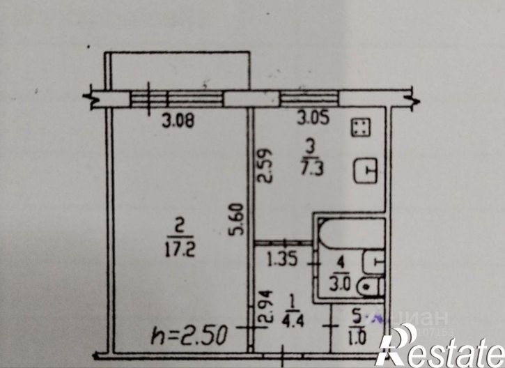 1-комн квартира улица Уборевича, 58А,  д. 58А