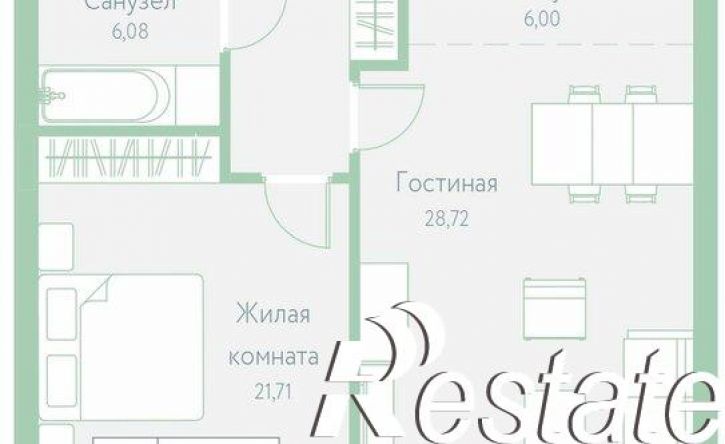 1-комн квартира Доступный переулок, 14,  д. 14