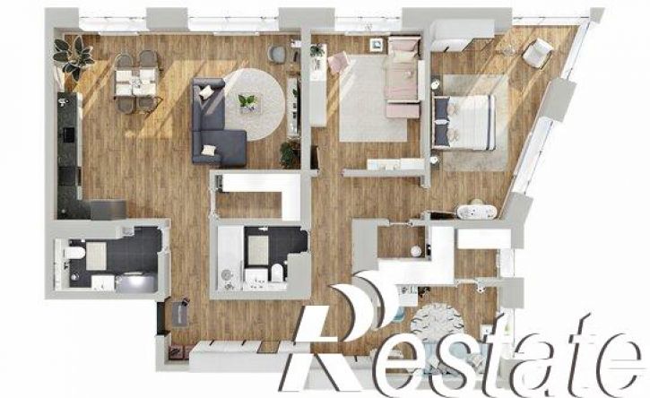 3-комн квартира Доступный переулок, 14,  д. 14