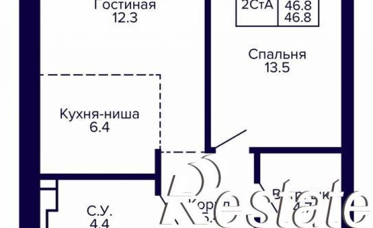 2-комн квартира в новом доме улица Карла Маркса, 96 к3,  д. 96 к3