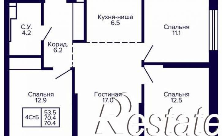 4-комн квартира в новом доме улица Карла Маркса, 96 к3,  д. 96 к3