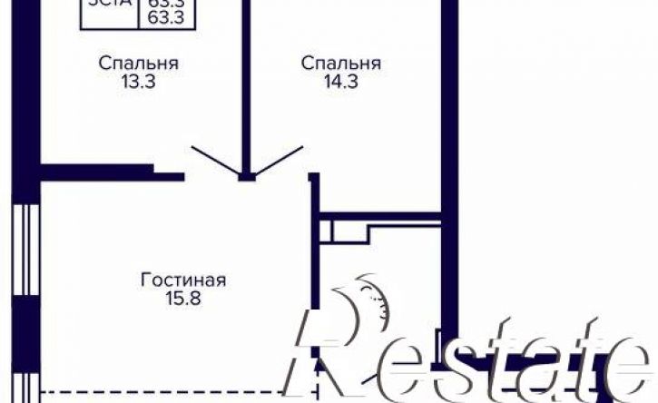3-комн квартира в новом доме улица Карла Маркса, 96 к3,  д. 96 к3